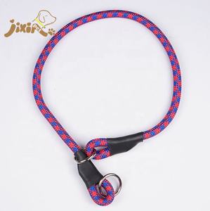 Aangepaste Gevlochten Sterke Zware Gevulde Gekleurde Ronde <span class=keywords><strong>Nylon</strong></span> Touw <span class=keywords><strong>Slip</strong></span> Choke Hond Halsband - Product Image 3