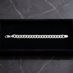 Elegant <b>Mens</b> Silver Fine Charm Bracelet Premium Sterling Silver Chain Link Wristband Trendy <b>Mens</b> Fine Jewelry Wholesale - Product Image 2