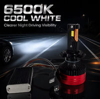 Ampoule de phare LED haute puissance 200W, puces 3570, 6500K, 12V, 16800lm, pour éclairage LED automobile
