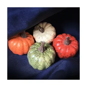 Mini citrouilles artificielles <span class=keywords><strong>en</strong></span> mousse <span class=keywords><strong>en</strong></span> gros pour Halloween et Thanksgiving – Fleurs et plantes décoratives - Product Image 1