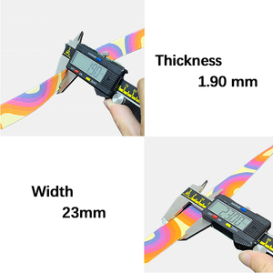 Op Maat Gemaakte Gesublimeerde Print Gerecycled Polyester Elastische Band Voor Kraagriem Harnas Uitgerekte Horlogeband Sublimatie Webbing - Product Image 2