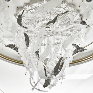 Arte decoración <span class=keywords><strong>centro</strong></span> <span class=keywords><strong>comercial</strong></span> cristal gota de agua prismas de proyecto led luz de la lámpara - Product Image 6