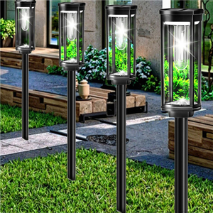 Luci Solari LED da Esterno Tsinye IP65 Impermeabili con Corpo in Cristallo, Luce Bianca Calda 2700K, CRI 85, Angolo di <span class=keywords><strong>Illuminazione</strong></span> 360° per Vialetti e Giardini - Product Image 5