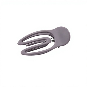 Pinza de Pelo Geométrica Mate Tipo Pico de Pato de Plástico para Mujer, Uso Diario en la Oficina - Product Image 4