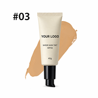 Fond de Teint Liquide Vegan Couvrance Totale 40g avec Protection Solaire SPF 55 – Teinte Légère Effet Peau Naturelle – Maquillage Visage OEM