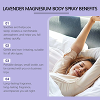 Huile de magnésium 100% pure et biologique, spray pour le sommeil à la lavande et à la camomille, pour le stress, le sommeil profond, la relaxation, parfum pour le sommeil, spray doux