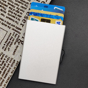 Nouveau design Dropshipping <span class=keywords><strong>ANGO</strong></span> <span class=keywords><strong>ANGO</strong></span>-CH017 Portefeuille minimaliste Porte-cartes de crédit Blocage RFID Sans fermeture - Product Image 4
