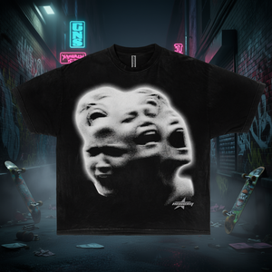 Camiseta Oversize Gráfica Majestic Screamo de Cuello Redondo y Manga Corta, 100% Algodón Jersey Estampado, Estilo Urbano Y2K Emo Gótico para Hombre - Product Image 2