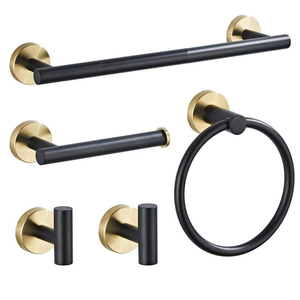 Juego <span class=keywords><strong>de</strong></span> <span class=keywords><strong>baño</strong></span> <span class=keywords><strong>de</strong></span> acero inoxidable 304 toallero <span class=keywords><strong>de</strong></span> papel sin gancho <span class=keywords><strong>de</strong></span> perforación juego <span class=keywords><strong>de</strong></span> 6 piezas - Product Image 2