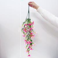 Guirlande de jacinthes artificielles en cascade pour décoration murale, arche de mariage, cheminée, porche, balcon, intérieur et extérieur