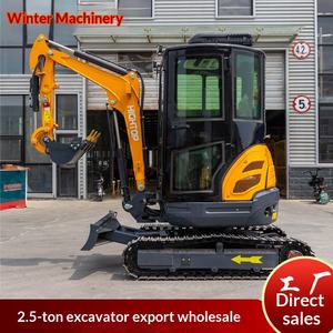 Mini-excavatrice sur chenilles de petite taille, 2,5 tonnes, cabine sans queue, mini-excavatrice agricole, juste une excavatrice sur chenilles - Product Image 1