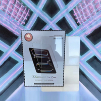 Pelindung Layar Kaca Tempered 9H High Aluminum Diamond Lace Cut untuk Layar iPad 8/10/11/13 Inch
