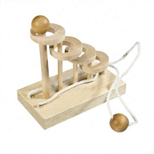 Thông Minh Undoing Hình Thang Bằng Gỗ 3D Câu Đố Brain Teaser Trò Chơi Bán Buôn - Product Image 1