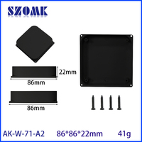 Caja de Plástico para Montaje en Pared de 86*86*22 mm, Caja de Plástico para Montaje de PCB