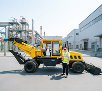 Machine de forage rotative intelligente de 30 m de profondeur de piquage, 1500 mm, avec entraînement supérieur pour les fondations de quais maritimes