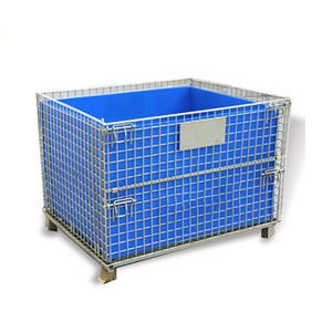 Tùy chỉnh kim loại số lượng lớn Euro lồng <span class=keywords><strong>Pallet</strong></span> xách tay Heavy Duty hàn thực phẩm lưu trữ Locker xách tay <span class=keywords><strong>pallet</strong></span> có thể gập lại <span class=keywords><strong>container</strong></span> - Product Image 4