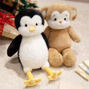 Giocattolo di peluche con scimmia adorabile bambola di peluche adorabile peluche accogliente regalo di peluche pinguino - Product Image 4