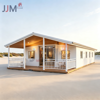 JJM Prix Abordable Villa Préfabriquée Pliante Compacte 20ft 40ft Maison Conteneur Modulaire Extensible Bâtiment de Bureau au Design Moderne