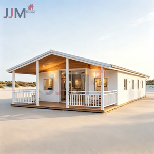 JJM Casa Contenedor Plegable Prefabricada de Bajo Precio, Villa Pequeña de 20ft 40ft, Modular y Expandible, Diseño Moderno para Oficina - Product Image 1