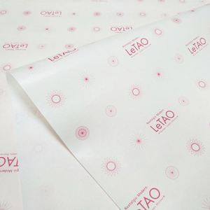 White <b>Recyclable</b> Coated with Wax Tissue <b>Wrapping</b> <b>Paper</b> for Clothing & Bouquet Packaging Single Side 40x50cm/50x70cm - Product Image 2