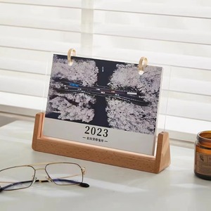 Soporte de calendario personalizado Madera de <span class=keywords><strong>haya</strong></span> Diseño de moda Base de calendario de madera Base de foto de madera - Product Image 3