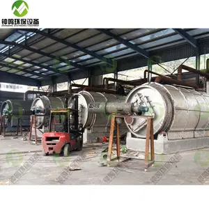 10 Tons 20 Tons Pyrolysis Tires to Tire Oil Machine with Oil Burner