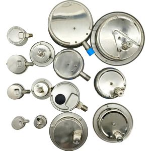 Todos Manômetros de Aço Inoxidável em Vários Tamanhos 40 50 60 75 <span class=keywords><strong>100</strong></span> 150 200 250 mm Diâmetro - Product Image 6