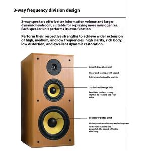 Cyclone No. 8 Altavoz de estantería HiFi de alta fidelidad de 8 pulgadas RGB LED <span class=keywords><strong>Karaoke</strong></span> de audio alimentado por batería para cine en casa - Product Image 3