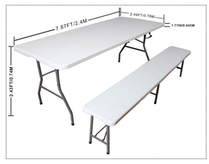 2022 Stand folding table jewelry plastic folding square table outdoor camping plastic portable folding tables