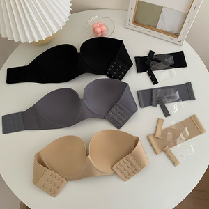 Nuovo Reggiseno Estivo Gotico Antiscivolo <span class=keywords><strong>Senza</strong></span> <span class=keywords><strong>Spalline</strong></span> Invisibile Sexy per Abito da Sposa, Patch Posteriore per Seno Piccolo, Grande Effetto Push-up - Product Image 4