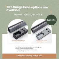 Barra Colgadora Minimalista Cuadrada de Aluminio para Armarios, Vestidores Personalizados, Armarios Principales y Closets