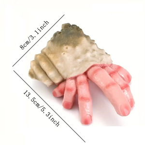 Figurine en résine en forme de hibou, représentant une coquille de hermit crab, une main d'escargot terrifiante, sculptée artistiquement, pour décoration de <span class=keywords><strong>jardin</strong></span> et accessoire créatif - Product Image 5