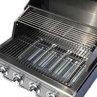 Grill en acier inoxydable à 4 brûleurs de qualité supérieure facilement assemblé Grills de barbecue professionnels intégrés pour cuisine extérieure