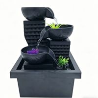 Nouvel aquarium de bureau à eau courante, ornement de bureau, décoration intérieure de style zen, fonction Feng Shui attirant la prospérité