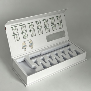 Boîte d'emballage en papier avec logo à effet holographique personnalisé pour ensemble de stylos injecteurs, pour stylo, aiguille et boîte à peptides avec fenêtre - Product Image 3