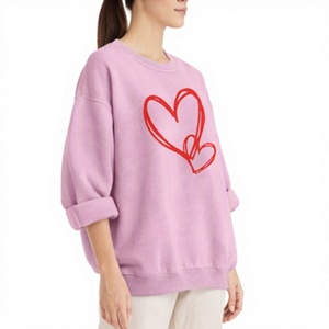 Sudadera con Capucha de Alta Calidad para Mujer, Cuello Redondo, Color Sólido, Otoño, con Logotipo Personalizado en Relieve, Sudadera Deportiva, Suéter - Product Image 3