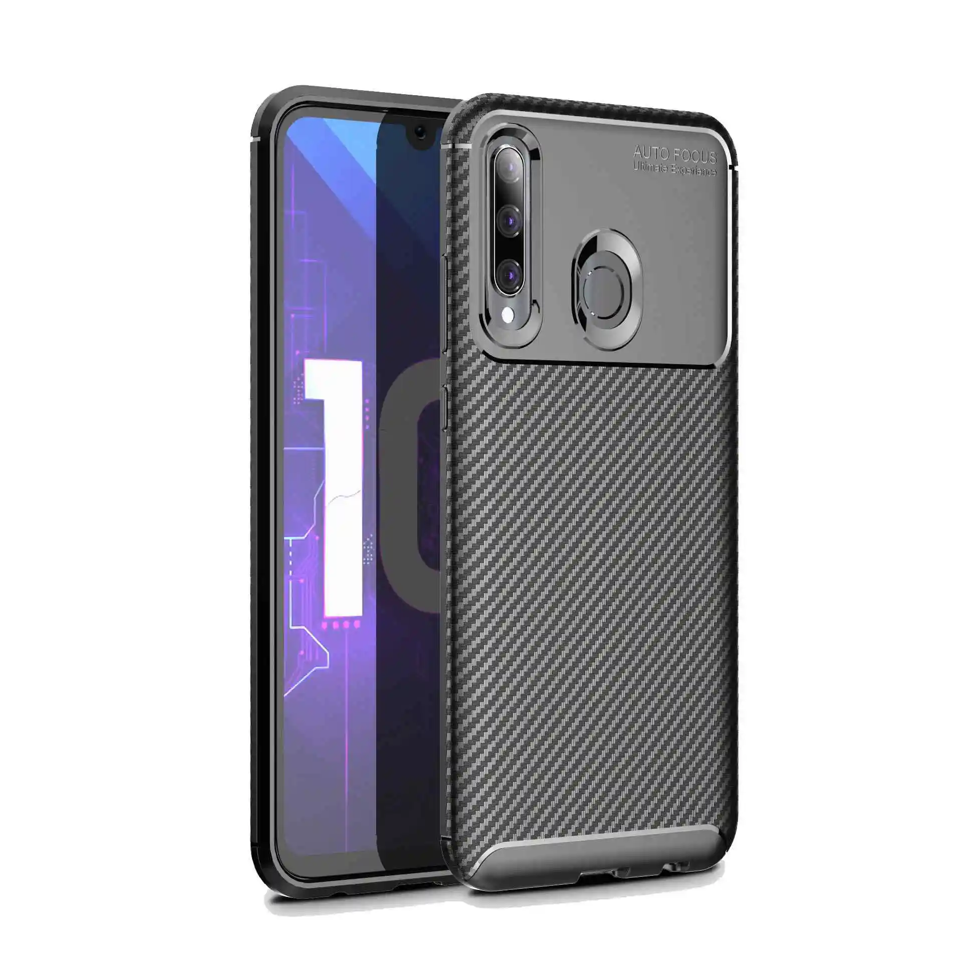 Slim Armor Case For Huawei Honor 10I New Trend Hot Selling Anti Shock Carbon Fiber Armor Soft TPU Smartphone Back Cover