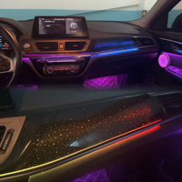 Kit d'éclairage d'ambiance 256 couleurs pour BMW Série 1 F40 2016-2023, accessoire décoratif LED pour l'intérieur de la voiture, mise à niveau symphonique