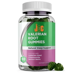 Private Label Baldrian Root Gummies Natur schlaf unterstützung Vitamine Baldrian wurzel extrakt für Ruhe Stress abbau