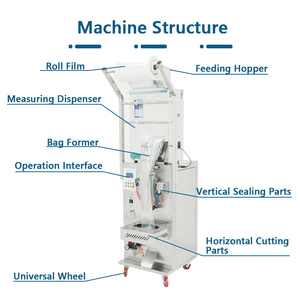 Macchina Automatica Multifunzione per Confezionamento Verticale di Bustine, Riempimento e Sigillatura per Polveri, Spezie, Zucchero, Tè e Granuli - Product Image 4