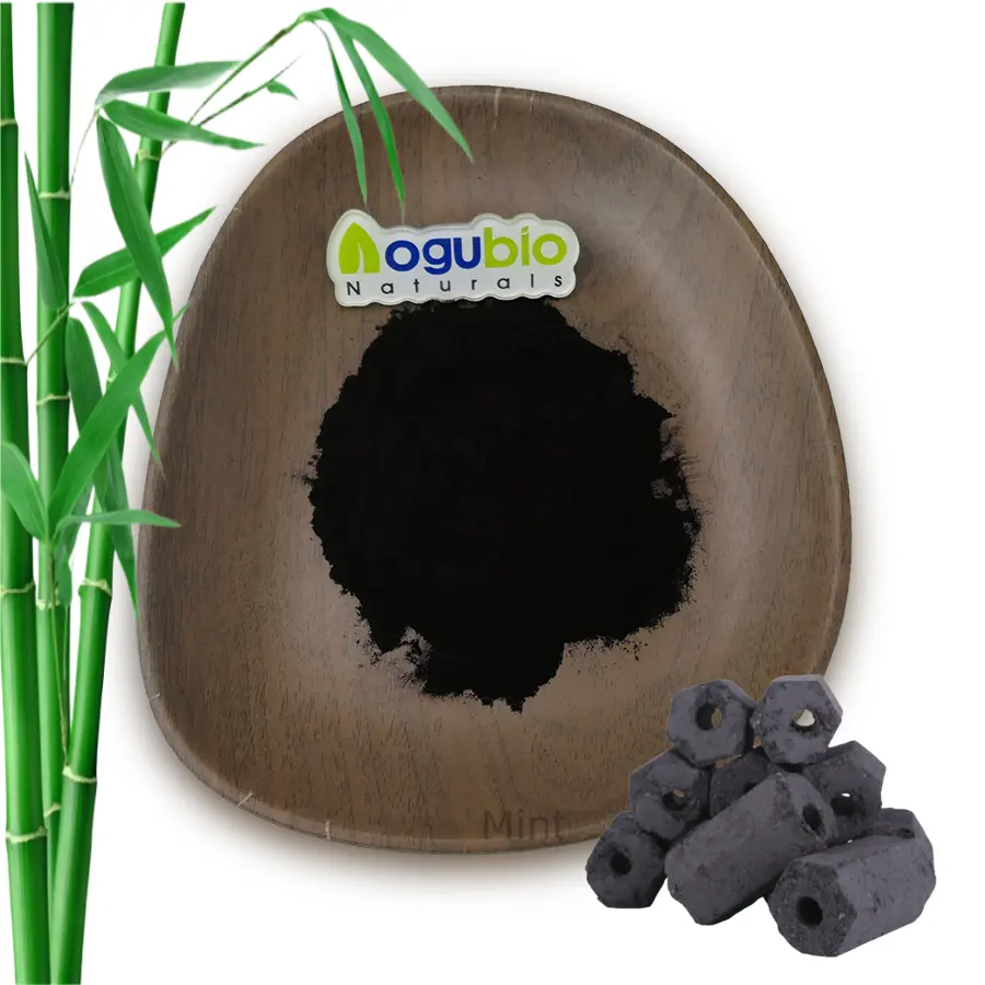 Naturale attivo carbone di bambù polvere nera pigmento organico carbone di bambù commestibile vegetale carbonio nero in polvere