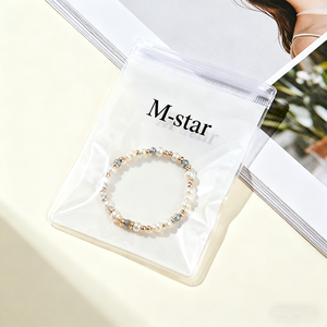 Pochettes à bijoux de logo personnalisé de haute qualité sacs à zip-lock en gros pour emballage cadeau de bijoux - Product Image 6