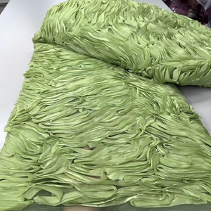 Tela de encaje rojo vino, cinta 3D, encaje francés, cinta hecha a mano, tela bordada, vestido de flores <span class=keywords><strong>Ross</strong></span>, encaje para vestido de novia - Product Image 3