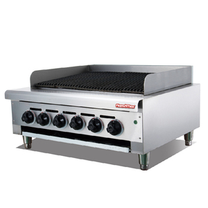 เตาย่างบาร์บีคิว HGL-<span class=keywords><strong>88</strong></span>สแตนเลสแบบไร้ควันเตาย่างหินลาวาสำหรับการค้า - Product Image 5