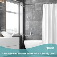Rideau de douche Haoran personnalisé 36*72 pouces en PEVA de qualité supérieure, rideau de douche transparent écologique en PEVA, ensemble de rideaux de douche en PEVA pour salle de bain