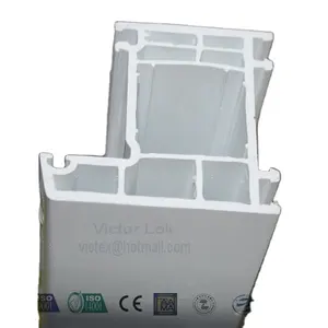 耐久性を高めるための窓およびドアフレームプラスチックプロファイル用のヨーロッパ標準の白いUPVCプロファイル