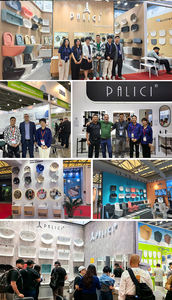 Pia de Banheiro Personalizada em Cor Marfim, Lavabo Acima da Bancada, Louça Sanitária em Cerâmica - Product Image 6