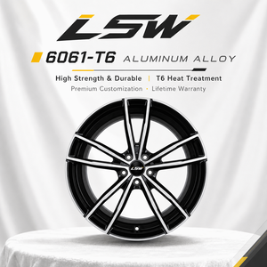 ล้อฟอร์จ LS8157 ขนาด 18 19 20 นิ้ว 5x120 สีดำเงา ขอบขัดเงา สำหรับ BMW Mercedes Nissan - Product Image 4