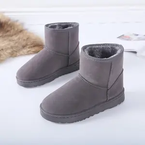 Holesale-Botas de nieve forradas de pelo para mujer, botines clásicos de invierno, gran oferta