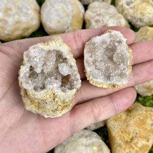ขายส่งหินดิบธรรมชาติแบบเป็นก้อน หินดรูซี่ หินอาเกต พร้อมกลุ่มสีขาวสำหรับสะสม - Product Image 6